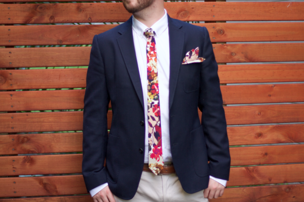 Fiori Colorado Double Georgette Silk tie, available on the Etsy Store!